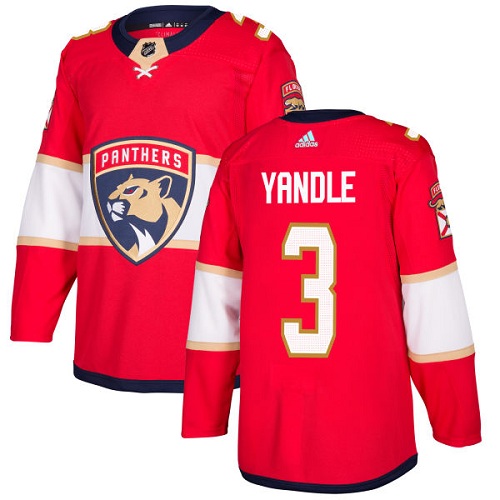 Adidas Men Florida Panthers #3 Keith Yandle Red Home Authentic Stitched NHL Jersey